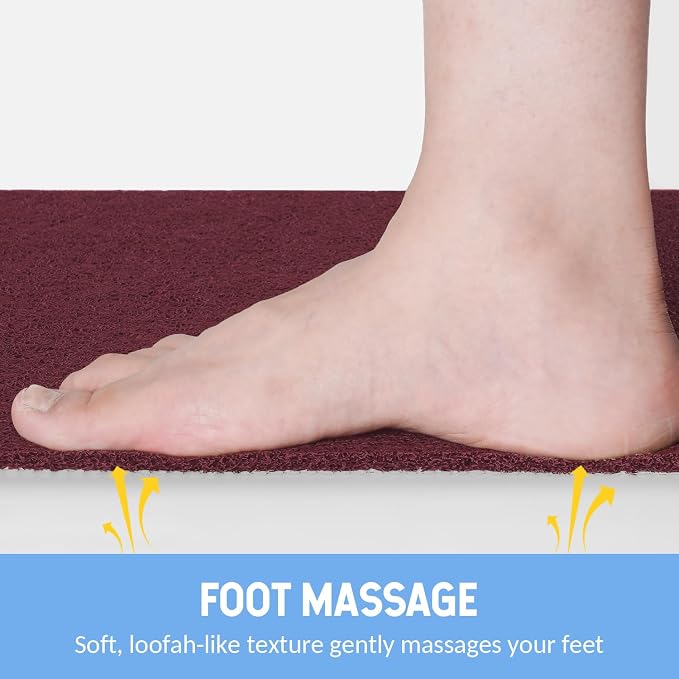 Non-Slip Bathtub Mat, 2 Pack Anti Slip Shower Mat, Fast Drying Bathtub Mats - Image 5