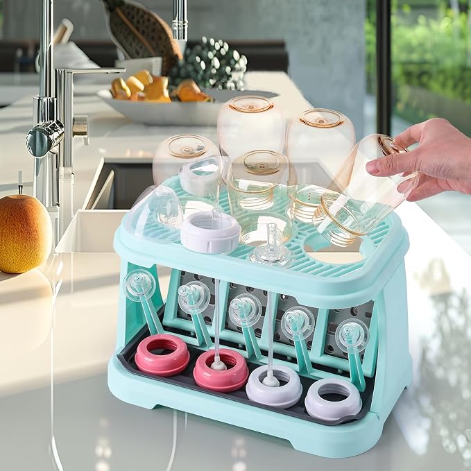 Baby Bottle Drying Rack:Space Saving Standing Drying Rack - Image 6