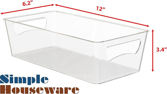 Simple Houseware Kitchen Can Organizer Clear Bin - Image 2