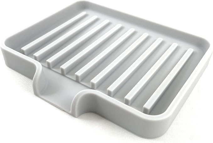 Happitasa Silicone Soap Dish Tray and Sponge Holder - Image 9