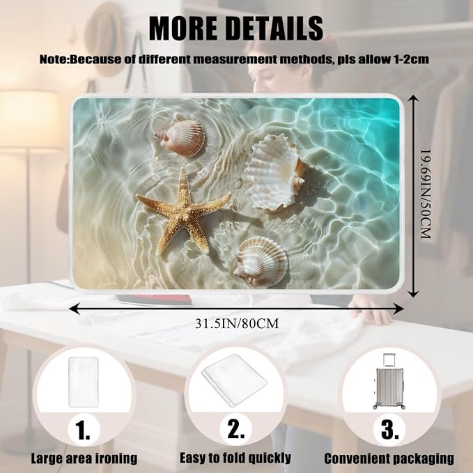 Ironing Mat Thickened Beach Starfish Ironing Blanket Travel Portable Ironing - Image 7