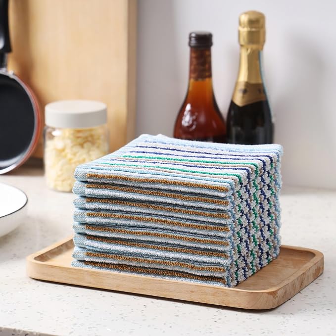 Oeleky Kitchen Dishcloths for Washing Dishes, Ultra Absorbent Dish Rags - Image 2
