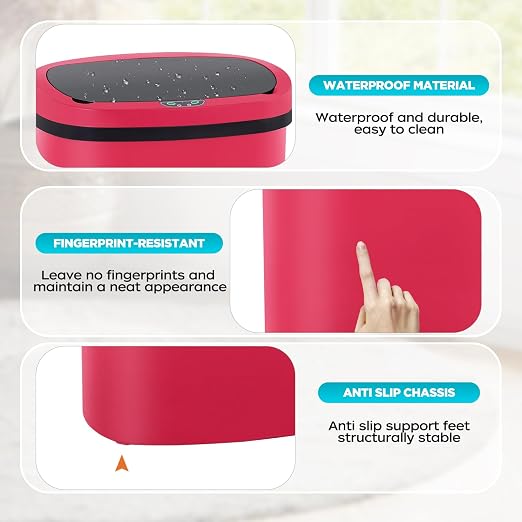 Automatic Motion Sensor Bathroom Trash Can - Image 3