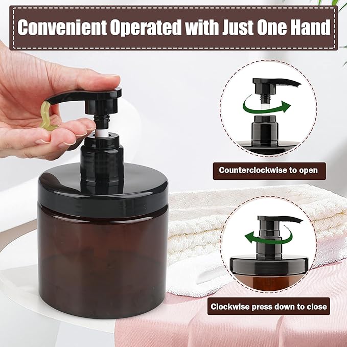 Cosywell Pump Bottle Dispenser Shampoo and Conditioner Dispenser 2 Pack - Image 3