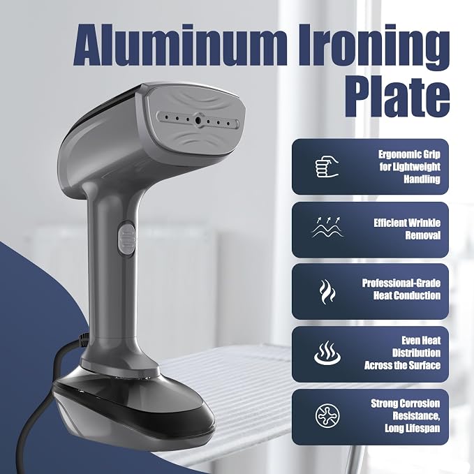Powerful Handheld Fabric Steamer - 1800W - Image 5