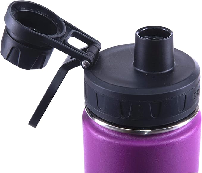 DRINCO Stainless Steel Water Bottle Spout Lid Vacuum Insulated Double Wall - Image 3