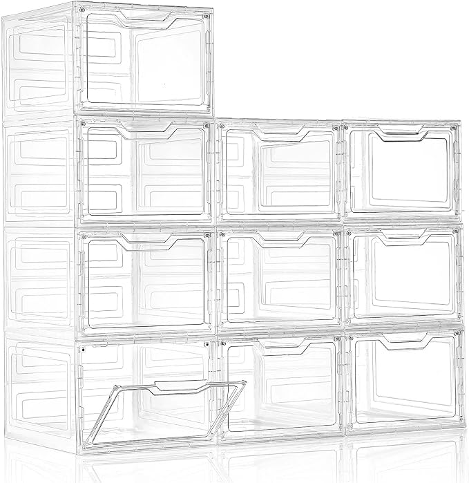 10 Pack Closet Organizers and Storage, Clothes Organizers and Storage, Plastic by Freebat