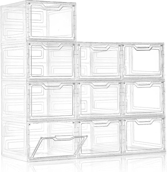 10 Pack Closet Organizers and Storage, Clothes Organizers and Storage, Plastic by Freebat