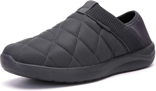 KUBUA Slippers for Men and Womens Indoor House Shoes Plush Slip on Outdoor by KUBUA