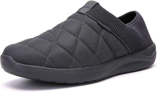 KUBUA Slippers for Men and Womens Indoor House Shoes Plush Slip on Outdoor by KUBUA