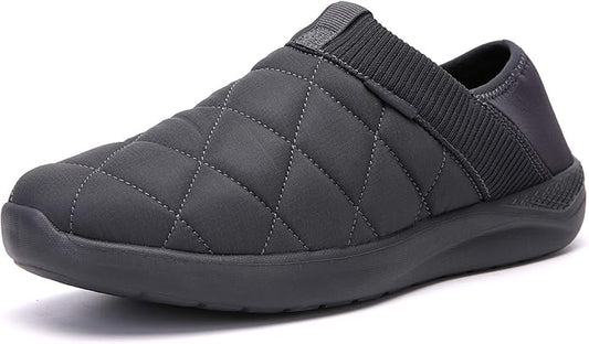 KUBUA Slippers for Men and Womens Indoor House Shoes Plush Slip on Outdoor by KUBUA