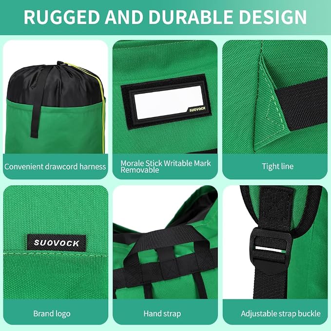 Extra-Large Heavy Duty Laundry Bag Backpack - Image 5