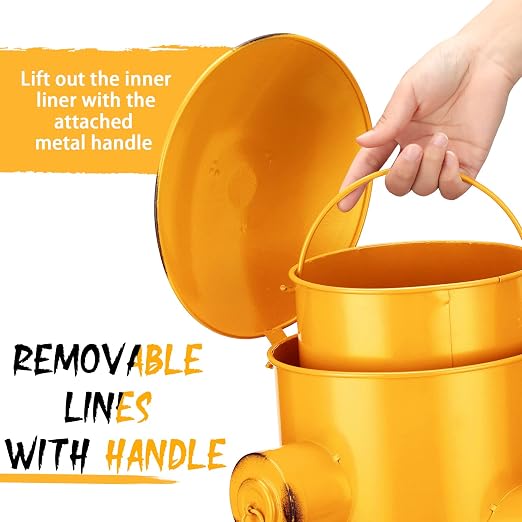 Hoolerry Fire Hydrant Trash Can Retro Creative Garbage Can - Image 4