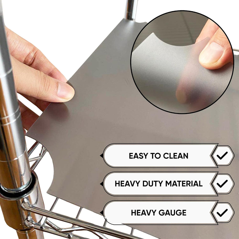 DUALSO Wire Shelf Mat - Thick Wire Shelf Cover - Waterproof Plastic Shelf Lin...