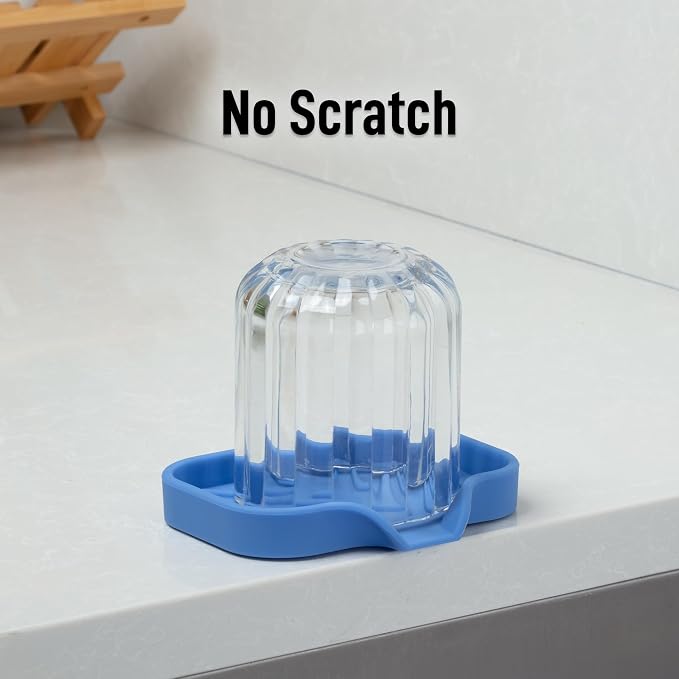 Zulay Kitchen Small Silicone Sponge Holder – Space-Saving Sink Organizer Tray - Image 7