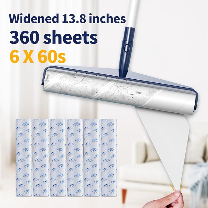 13.8in Large Size Floor Lint Rollers - Image 2