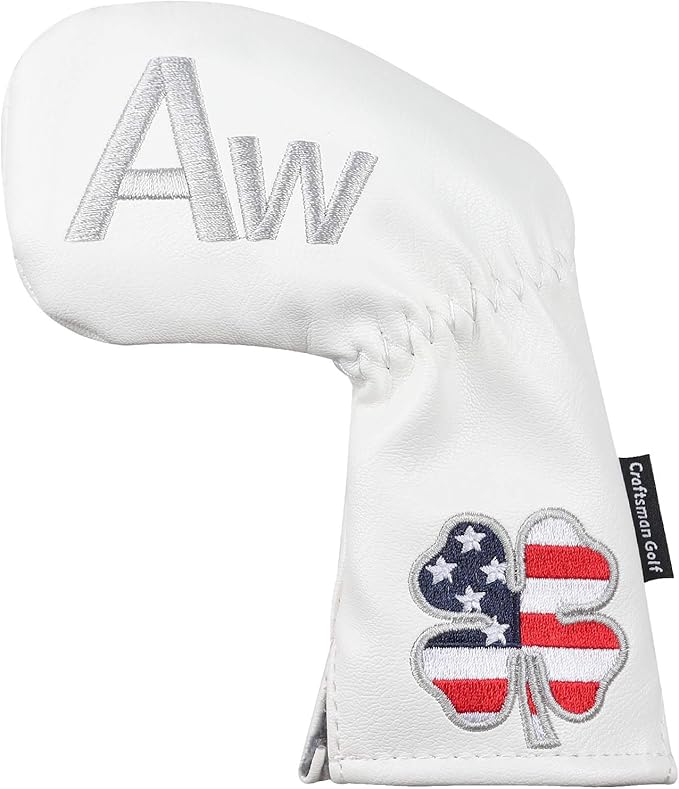 CRAFTSMAN GOLF 11pcs /Set USA US Flag Clover Leather Left Right Black White - Image 2