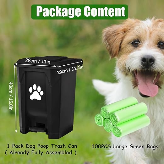 Outdoor Dog Poop Trash Can, Dog Waste Trash Can - Image 6