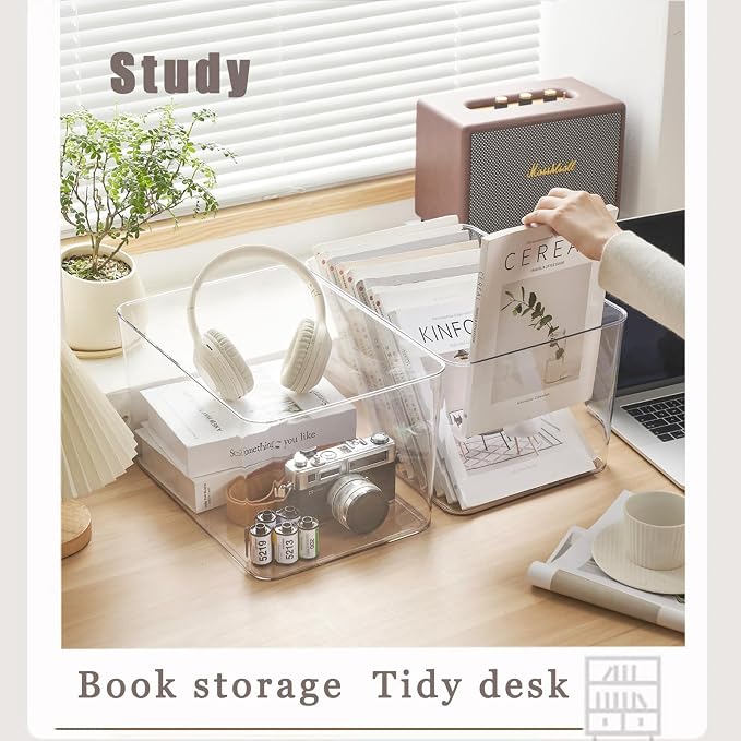 Clear plastic storage bins - Image 4