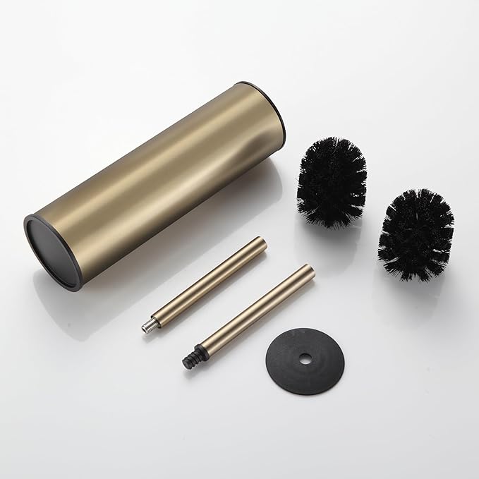 BGL Brushed Gold Toilet Brush and Holder, Stainless Steel Toilet Brushes - Image 6