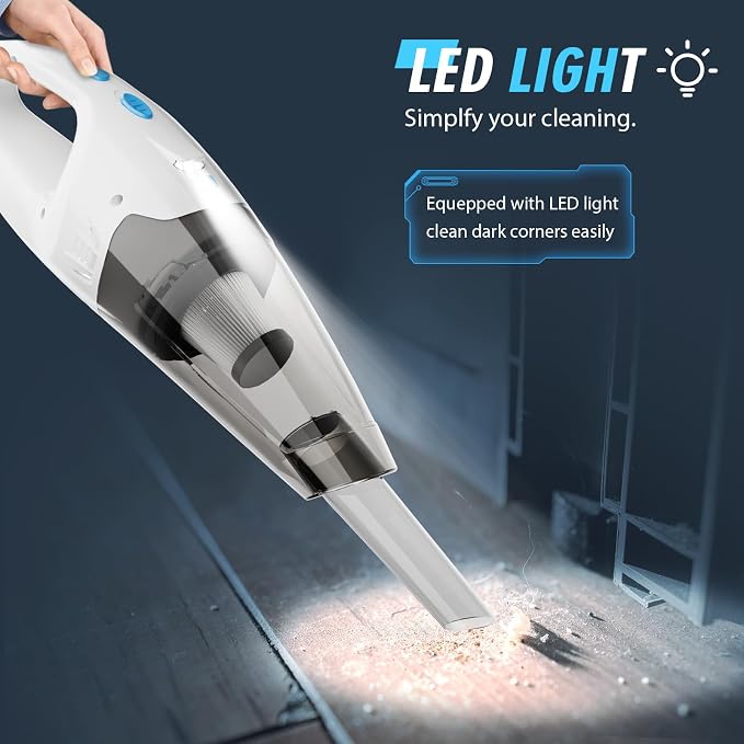 Handheld Vacuum Cordless, Car Hand Cordless Rechargeable, Powerful Suction Hand - Image 6