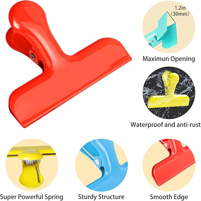 FINDMAG Heavy Duty Stainless Steel Chip Clips, Chip Bags - Image 3