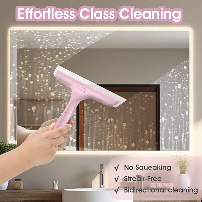 Shower Squeegee for Glass Doors, Bathroom Squeegee for Shower, Mini Window - Image 3