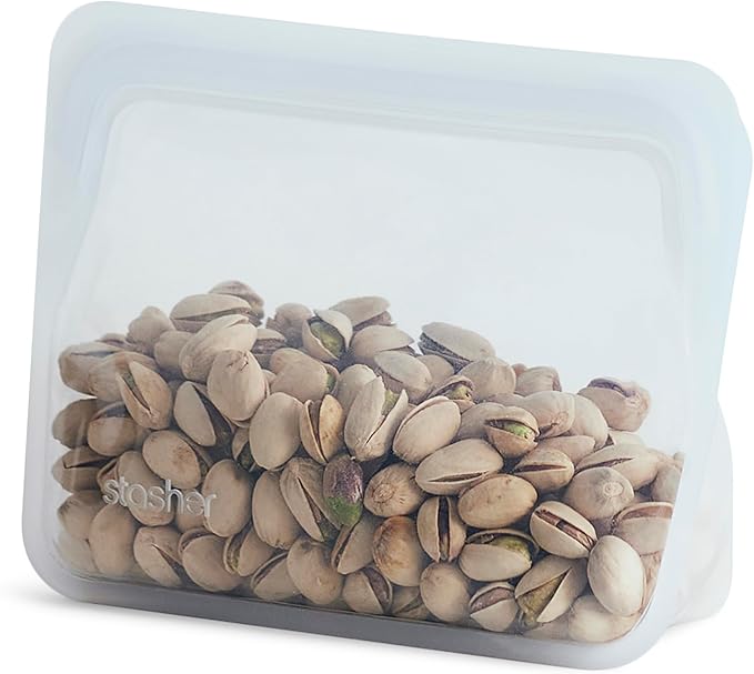 Stasher Premium Silicone Reusable Food Storage Stand-Up Mini Bag, Sous Vide by Stasher