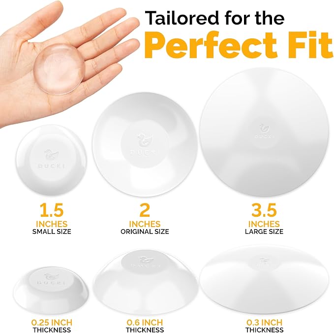 Ducki Wall Protectors -4 Pack White- Self Adhesive, Reusable Solution - Image 2