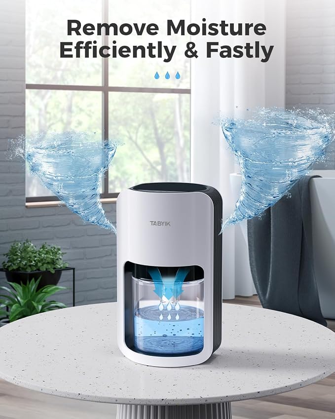 TABYIK Dehumidifiers for Home, 42oz Dehumidifier for Bathroom, Dehumidifiers - Image 2