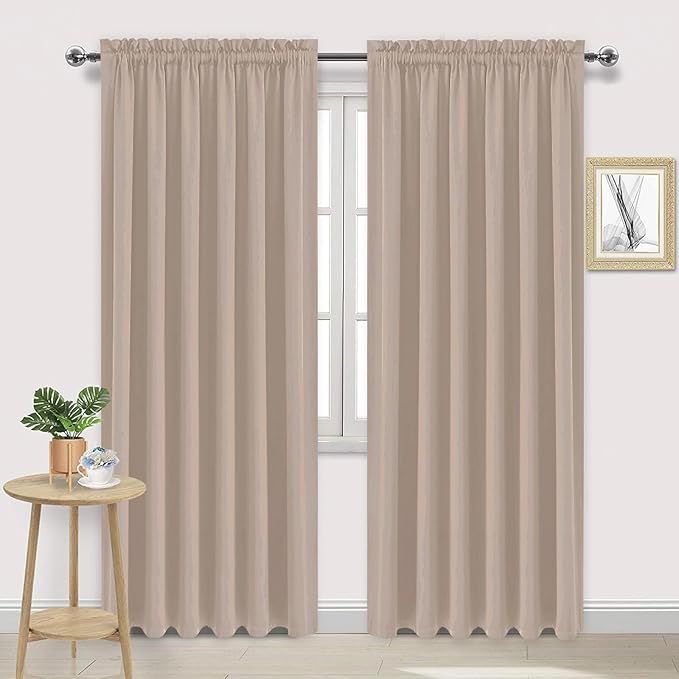 DWCN Blackout Curtains for Living Room Thermal Insulated, Energy Saving & Noise by DWCN