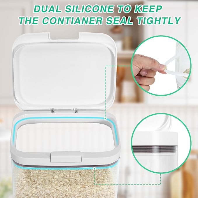 Flour Sugar Storage Containers, Kitchen Organizers and Storage - Image 6