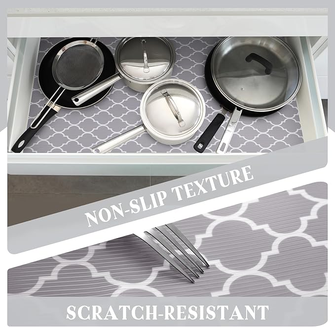 Glotoch Shelf Liner for Kitchen Cabinets Non Adhesive, Waterproof Shelf Paper - Image 7