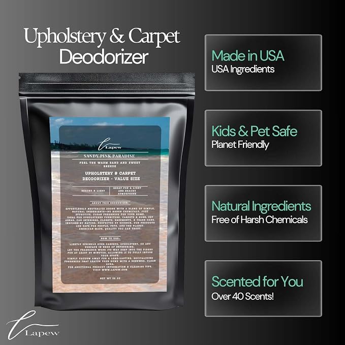 Sandy Pink Paradise Carpet Freshener Powder Refill 36 oz | Powerful Odor - Image 5
