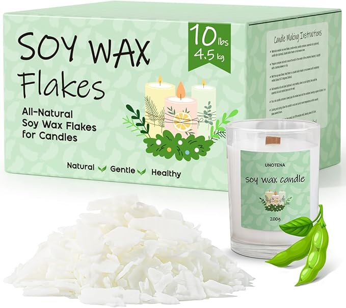UNOTENA Soy Wax Flakes for Candle Making, Natural Candle Wax, Farm-Sourced by UNOTENACANDLEWAX