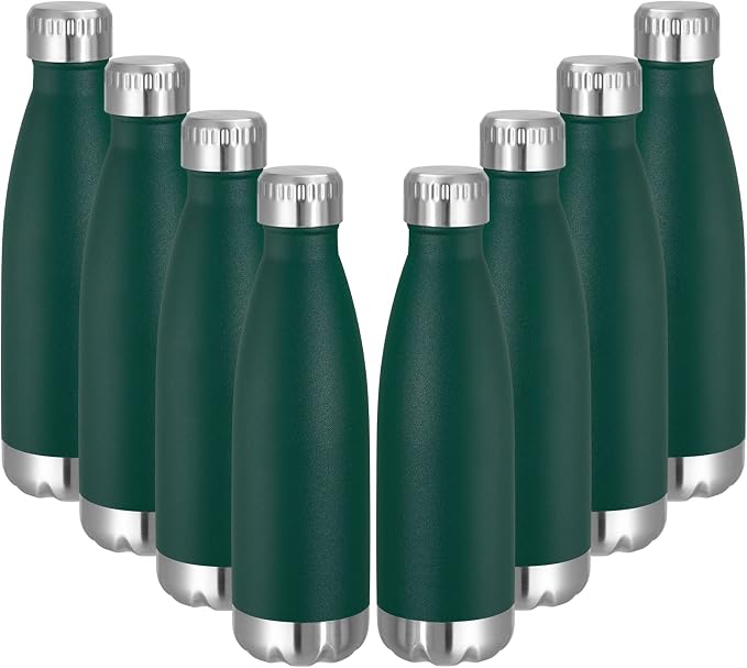 VEGOND 17oz Stainless Steel Water Bottles Bulk, Reusable Metal Sports Water by VEGOND