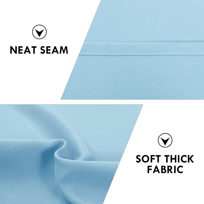 DWCN Light Blue Blackout Curtains - Image 6