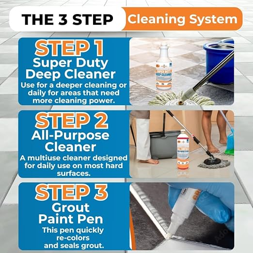Multi-Surface Cleaning With Grout Paint Pen White - Image 2