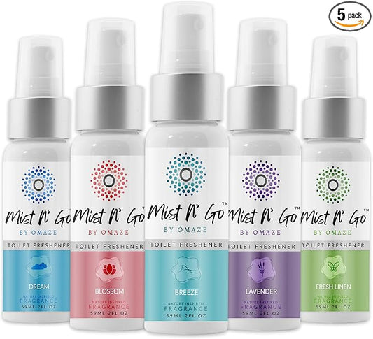 Mist N' Go by Omaze Travel Toilet Odor Eliminator by MISTNGO