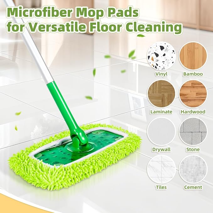 Reusable Microfiber Mop Pads Compatible - Image 6