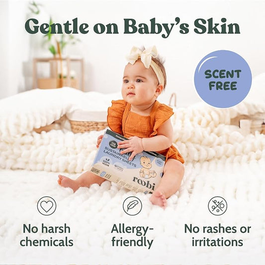 Roobi Baby Laundry Detergent Sheets. Specially Formulated - Image 2