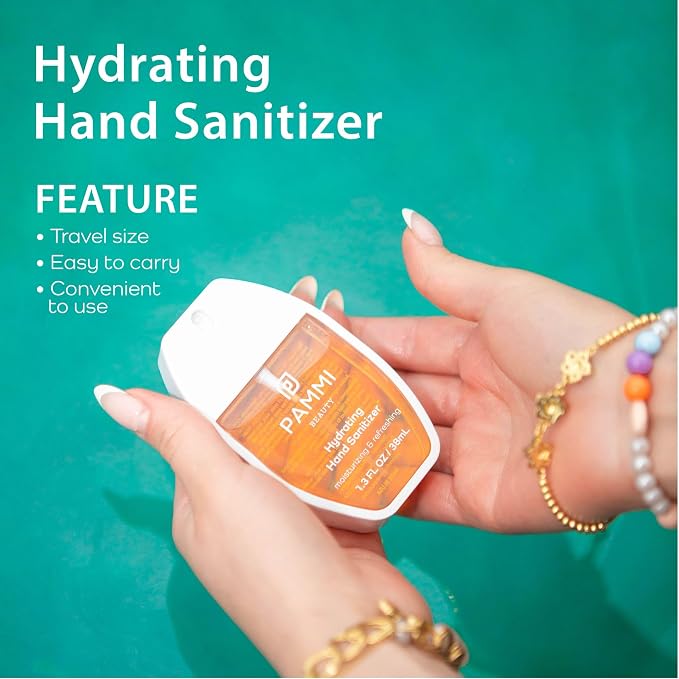 PAMMI Power Mist Hydrating Hand Sanitizer Spray, Portable Travel Size Pocket - Image 5