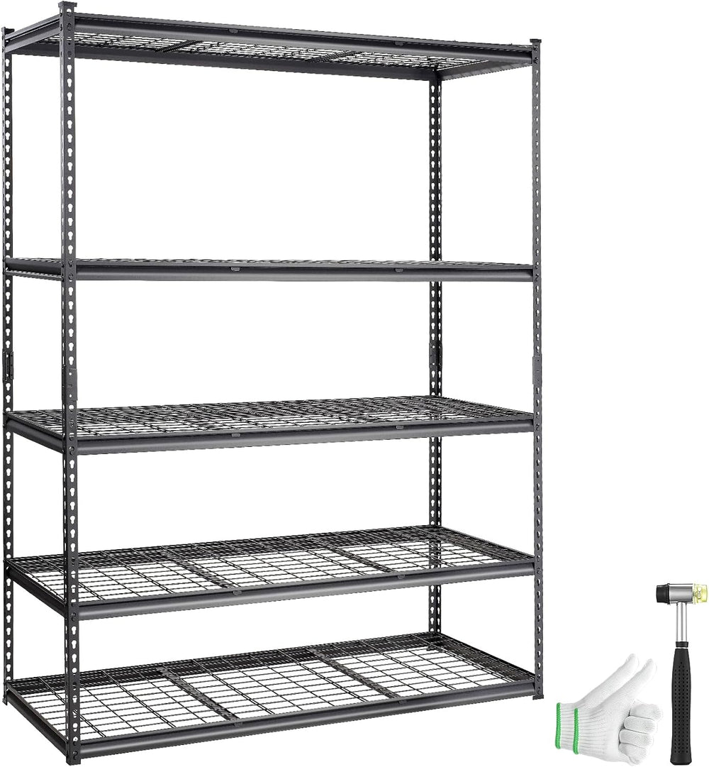 VEVOR Storage Shelving Unit, 5-Tier Adjustable, 2000 lbs Capacity, Heavy Duty