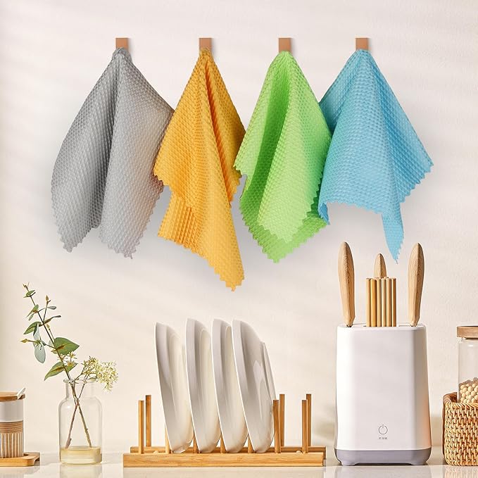 AIDEA Microfiber Glass Cleaning Cloth 12PK, Lint Free Cloth Polishing Cleaning - Image 7