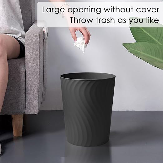 YGJT Small Trash Can, 6 Pack 1.8 Gallons Bathroom Trash Can, Slim Waste Basket - Image 3
