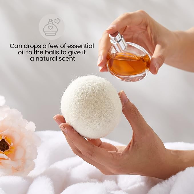 Roowest 24 Pcs Wool Dryer Balls Set Reusable Laundry Wool Balls - Image 4