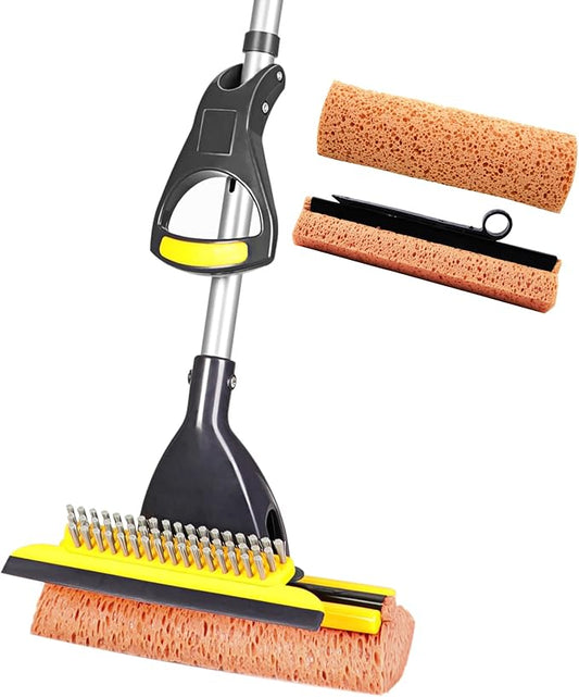 Yocada Sponge Mop Home Commercial Use Tile Floor Bathroom Garage Cleaning Total by Yocada