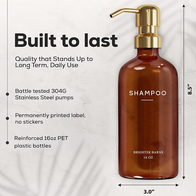 Luxury Shampoo and Conditioner Dispenser Set by Brighter Barns - Image 3