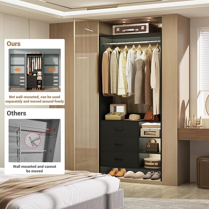 Aheaplus 2.5FT Closet System - Image 5