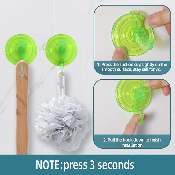 Antimbee Clear Suction Cup Hanger, 5 Pack Removable Small Suction Cups - Image 4